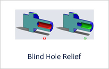 Blind Hole Relief in machining design guidelines