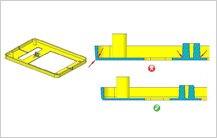 Sharp Corners design guidelines in injection molding Design