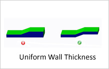 Uniform wall thickness casting design guidelines 